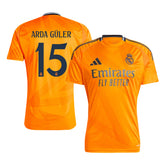 Men's Real Madrid ARDA GÜLER #15 Away Soccer Jersey 2024/25